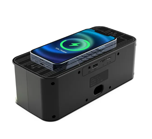 Colorful LED Bluetooth Speaker – Dual Speaker with Wireless Charging