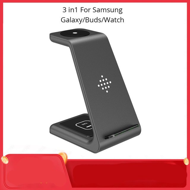 3 in 1 Wireless Charger Stand for iPhone, Apple Watch & AirPods