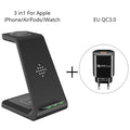 3 in 1 Wireless Charger Stand for iPhone, Apple Watch & AirPods