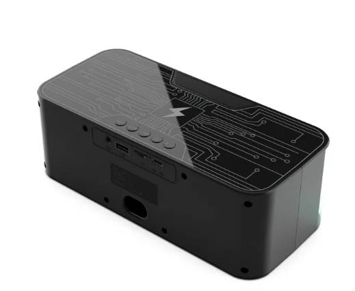 Colorful LED Bluetooth Speaker – Dual Speaker with Wireless Charging